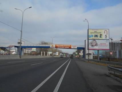 Билборд A в Киеве м. Київ, проспект Академіка Глушкова, траса М-05 Київ-Одеса, км 13+930 ліво, навпроти магазину АТБ, виїзд з Нової Лінії, за 130м до АЗС ОККО, низ фото 1