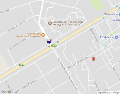 Білборд, Бігборд (Борд)  A у Бучі м. Буча, траса М-07, км 29+300 право, вул. Нове шосе, 22, біля ресторану "Мі Амор", на світлофорі, ЖК "Гранд Бурже" схема