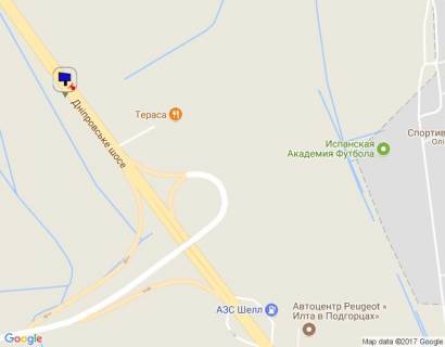 Billboard B in Kiev roads, 6х3  Dniprovs'ke sose, trasa N-01 "Kiiv-Znam'anka", km 24+820 pravo, za 820m do TC "MegaMarket", za 570m do TC "Araks", cerez 280m pisla rozv'azki na s. Krenici scheme