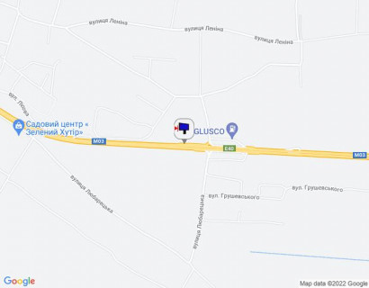 Билборд B в Иванков, 6х3  с. Іванків, харківська траса, траса М-03 "Київ-Харків", км 48+500 ліво, біля автобусної зупинки, через 450м після АЗС Sun Oil, за 150м до АЗС GLUSCO та повороту на вул. Любарецька схема