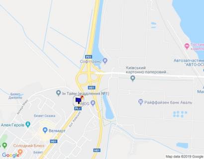 Билборд B в Обухове м. Обухів, вул. Київська, 123, в'їзд в м. Обухів з м. Києва, Українки, за 200м до ринку "Піщаний", верх схема