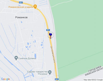 Билборд A на трассах Киевской области, 6х3  Дніпровське шосе, траса Н-01 "Київ-Знам'янка", км 30+200 ліво схема