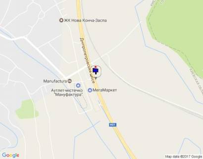 Билборд B в Киеве шосе Дніпровське (шосе Дніпропетровське), траса Н-01 "Київ-Знам'янка", км 23+750 ліво, через 100м після повороту на с. Ходосівку та АЗС UPG, навпроти ТЦ "МегаМаркет" схема