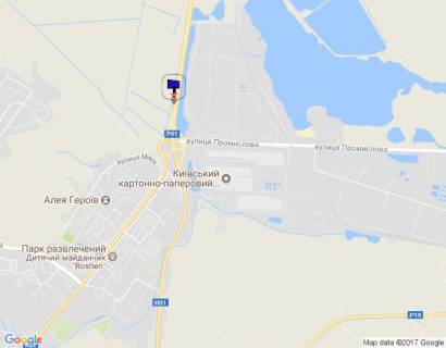 Білборд, Бігборд (Борд)  B у Обухові км. 43+000 праворуч(Н-01 Київ-Знамянка); В'їзд в м.Обухів із Києва схема