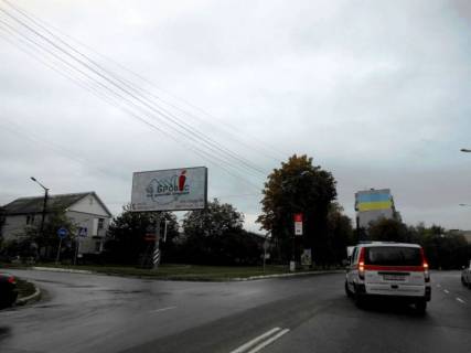 Билборд B в Бровары, 6х3  м. Бровари, вул. Героїв України, 25, біля повороту на вул. Героїв УПА, за 60м до повороту на вул. Фонтенес-су-Буа фото 1
