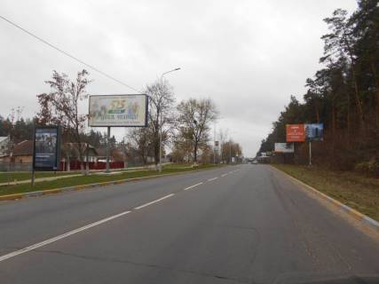 Билборд B в Киеве смт. Гостомель, км 25+200 право, вул. Свято-Покровська, 64Б, 200м після автобусної зупинки фото 1