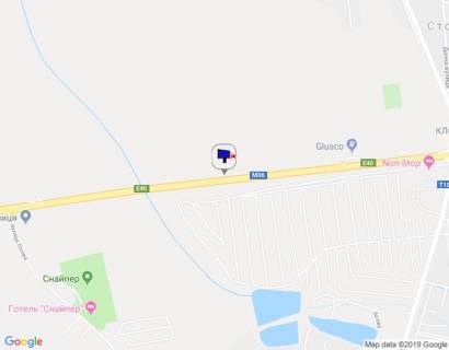 Билборд A в Стоянке с. Стоянка, траса М-06 Київ-Чоп (Житомир), км 22+860 право, до поворота на Гореничі, 900м до повороту на Базу "Снайпер" схема