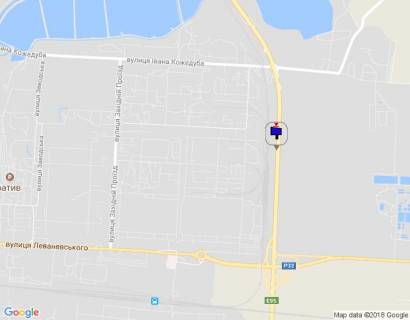 Билборд A в Белой Церкви м. Біла Церква, траса М-05 Київ-Одеса, км 85+975 право, через 795м після повороту на Івана Кожедуба вул. (кол. Петра Запорожця), за 820м до розв'язки та повороту на вул. Леваневського, верх схема