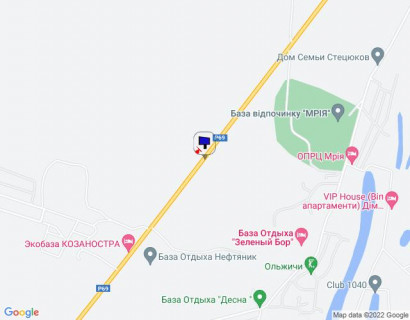 Billboard A in Khotnivka, 6х3  с. Хотянівка, траса Р-69 "Київ-Вишгород-Десна", км 33+850 право, за 650м до повороту на базу відпочинку Арсеналець та "МРІЯ", через 550м після екобази КОЗАНОСТРА, через 600м після автобусної зупинки scheme