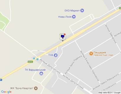 Білборд, Бігборд (Борд)  A у Бучі м. Буча, траса М-07, км 30+050 право, вул. Нове Шосе, біля ТЦ Модуль, Нова Лінія, ЕКО Маркет схема