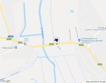 Билборд A в Ирпене м. Ірпінь, траса М-07, км 22+975 ліво, міст через р. Ірпінка, 775м за розвилкою Ірпінь-Гостомель-Буча, ЖК "Гостомель Резіденс", верх схема