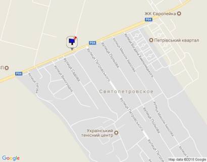 Билборд A в Киеве траса "Київ-Бишів-Звенигородка", с. Святопетрівське, вул. Бишівська, 14 - "Санта Бремор" схема