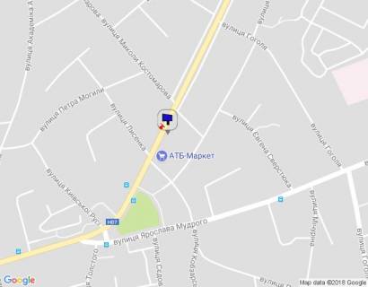 Билборд A в Бровары м. Бровари, вул. Київська, 172, через 70м після повороту на вул. Лесинка та за 50м після магазину АТБ, за 85м до повороту на Костомарова Миколи вул. (кол. Гальбича) схема