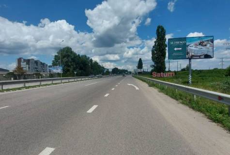 Билборд A в Ходосовке, 6х3  Дніпровське шосе, траса Н-01 "Київ-Знам'янка", км 23+300 ліво, через 270м після повороту на с. Ходосівку та АЗС UPG, за 100м до садового центру "Інтерфлора" фото 1