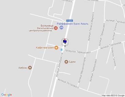 Білборд, Бігборд (Борд)  B у Василькові, 6х3  м. Васильків, вул.Декабристів, 86, Лікарня  схема