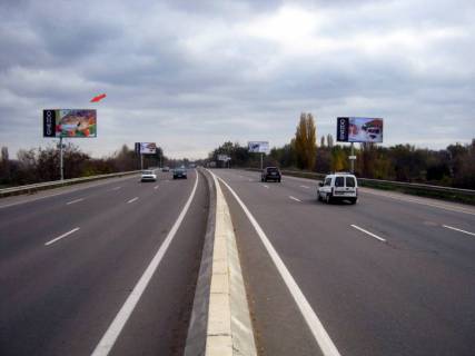 Білборд, Бігборд (Борд)  A у Одесі, 3х6  Киевская трасса_ 2 (В)-мост, в город Фото 1