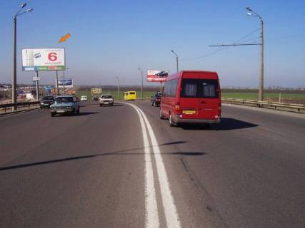 Білборд, Бігборд (Борд)  A у Одесі Овидиопольская дорога - с моста (В), из города на 7 км - 3 Фото 1