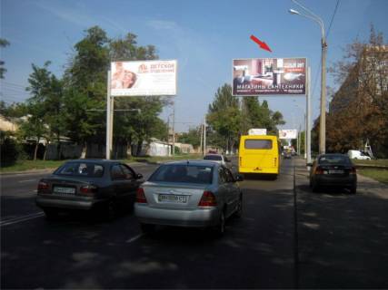 Билборд A в Одессе, 3х6  Люстдорфская дор, 17 - Багрицкого (А), в центр фото 1