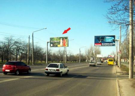 Билборд A в Одессе, 3х6  Миколаївська дорога, 287а - Лузанівка (В), у центр фото 1