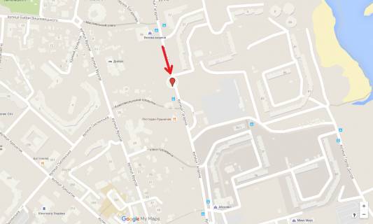 Билборд A в Черкассах ул. Гагарина, 31,(напротив спуска с гост. "Росава") схема