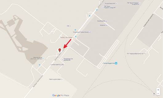 Billboard A in Cherkasy, 3в*6ш  st. Smilans'ka, 150 (navproti aeroporta) scheme