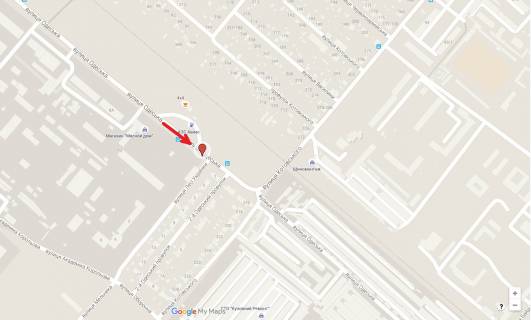 Билборд A в Черкассах, 3в*6ш  вул. Одеськая, 20  (маг. Файномаркет) схема