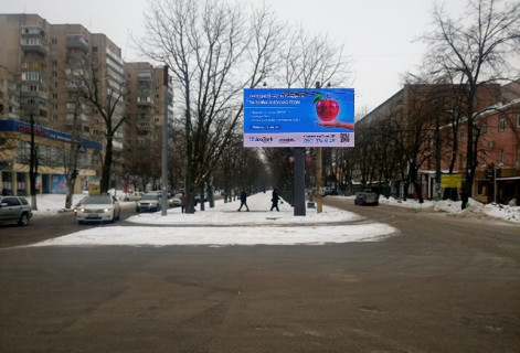 Видеоборд A в Черкассах, 5,8ш*2,9в  бул. Шевченка - вул.Небесної Сотні - 663988 фото 1
