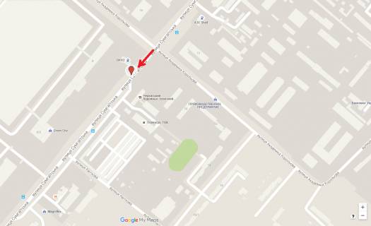 Билборд A в Черкассах, 3в*6ш  вул. Сумгаїтська, 8 (завод Богдан) схема