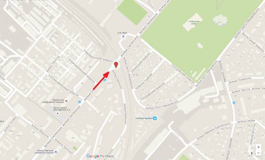 Билборд A в Черкассах, 3в*6ш  вул. Смілянська - вул. Володимира Ложешнікова (Крупської) схема