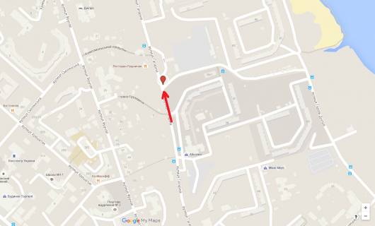 Билборд A в Черкассах, 3в*6ш  вул. Володимира Великого, ( на АЗС "УКРНАФТА") схема