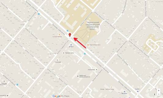 Призма A в Черкассах, 3в*6ш  вул. Університетська - бул. Шевченка (маг.Делікат) - 287377 схема