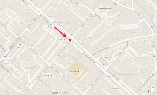 Prismatron, Prism A in Cherkasy, 3в*6ш  bst. Sevcenka - st. Gurziivs'ka (prizmatron) - 287302 scheme