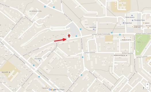 Билборд B в Черкассах, 3в*6ш  вул. Припортова (Героїв Сталінграда) - вул. Волкова схема