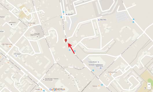 Билборд B в Черкассах, 3в*6ш  вул. Володимира Великого, 42 схема