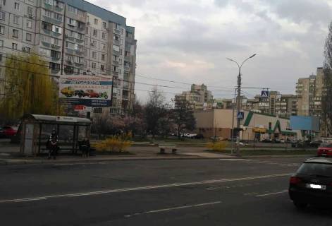 Билборд B в Черкассах, 6*3  м.Черкаси, вул. Володимира Великого (кол. Гагаріна) №55, район Митниця, (зуп. "Рибка", між супермаркетами) фото 1