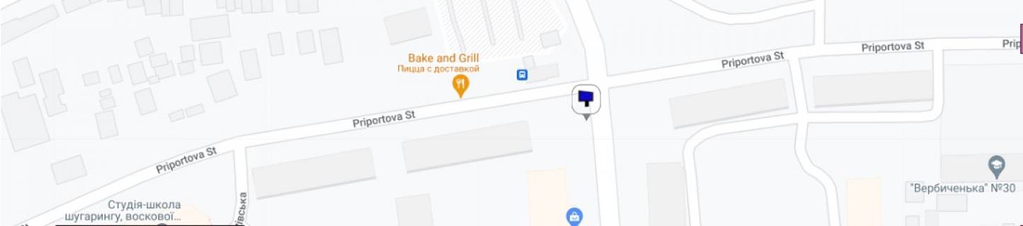 Билборд + в Черкассах, 3в*6ш  вул. Припортова (Героїв Сталінграда) - вул. Волкова схема