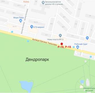 Билборд A в Кропивницкий (Кировоград), 3х6  вул. Євгенія Тельнова (пр-т.Правди) схема
