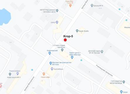 Билборд A в Кропивницкий (Кировоград) вул.Вокзальна (Жовтневої Революції) схема