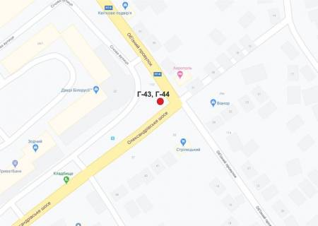 Билборд A в Кропивницкий (Кировоград) вул.Полтавська/пр.Об’їздний схема