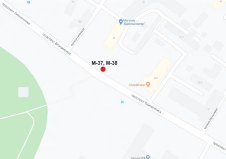 Билборд B в Кропивницкий (Кировоград) проспект Винниченка/провулок Нейгауза схема