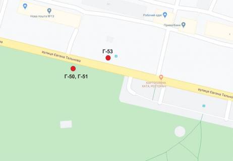 Білборд, Бігборд (Борд)  B у Кропивницький (Кіровоград), 3х6  вул. Євгенія Тельнова (пр-т.Правди) схема