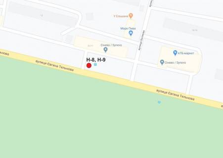 Білборд, Бігборд (Борд)  A у Кропивницький (Кіровоград) вул. Євгенія Тельнова (пр-т.Правди) схема