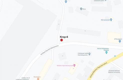 Билборд B в Кропивницкий (Кировоград) вул.Чорновола (Луначарського) схема