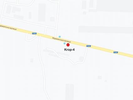 Билборд B в Кропивницкий (Кировоград) вул.Перша Виставкова (вул.Мурманська) схема