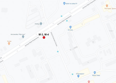 Билборд A в Кропивницкий (Кировоград), 3х6  вул. Юрія Коваленка (маршала Конєва)  схема