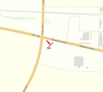 Билборд B в Кропивницкий (Кировоград), 3х6  вул.Перша Виставкова (вул.Мурманська) схема
