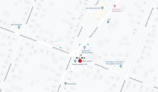 Билборд B в Кропивницкий (Кировоград), 3х6  вул. Садова схема