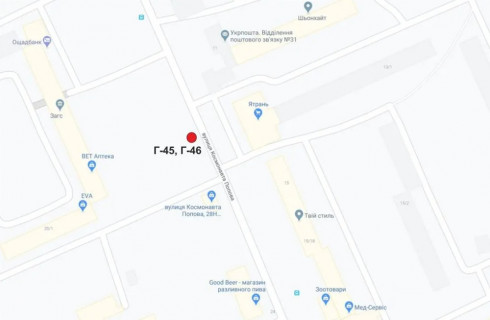 Білборд, Бігборд (Борд)  B у Кропивницький (Кіровоград), 3х6  Незалежності вул. (Космонавта Попова) схема