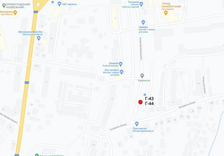 Билборд A в Кропивницкий (Кировоград), 3х6  вул.Кропивницького схема