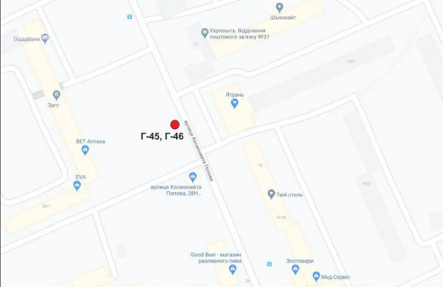 Билборд A в Кропивницкий (Кировоград), 3х6  Незалежності вул. (Космонавта Попова) схема